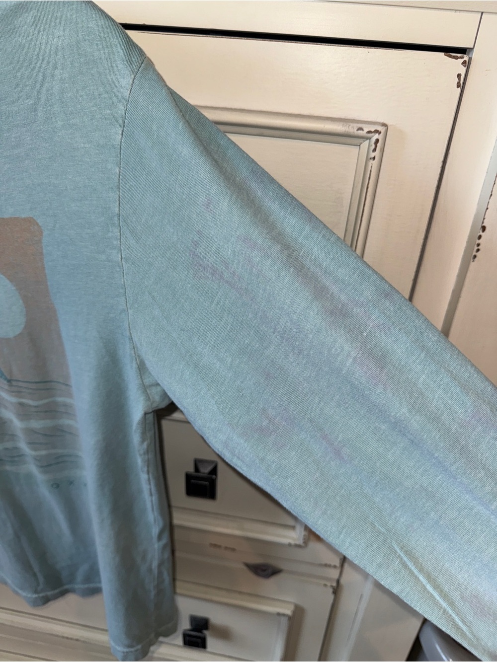 Roxy Women’s Long Sleeve, light weight Tee in Light Sage, Size M - Picture 6 of 7